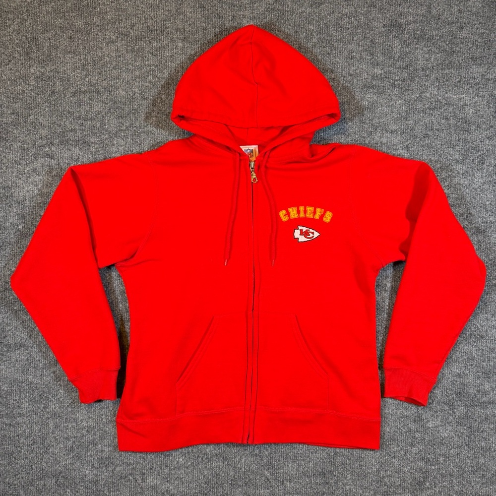 NFL for Her KC Kansas City Chiefs Womens‎ Size L Red Full Zip Hoodie